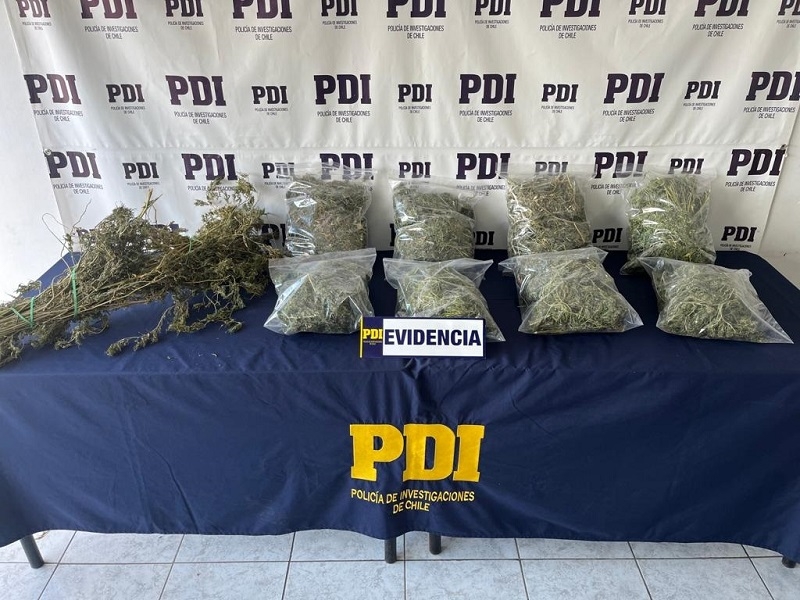 Retiro: PDI detuvo a sujeto por infracción a la ley de drogas