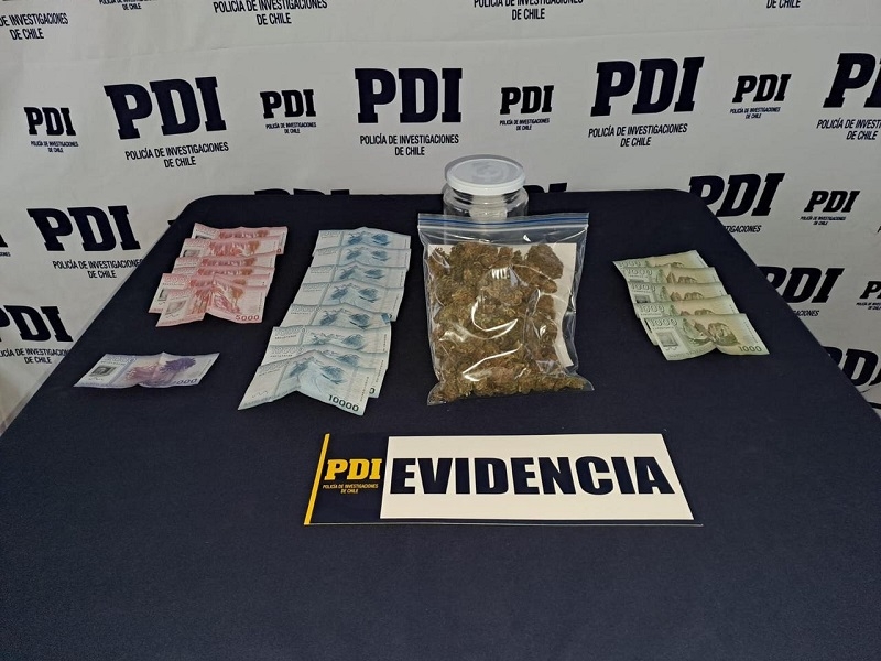 PDI detuvo a sujeto dedicado a comercializar droga en la comuna de Cauquenes 