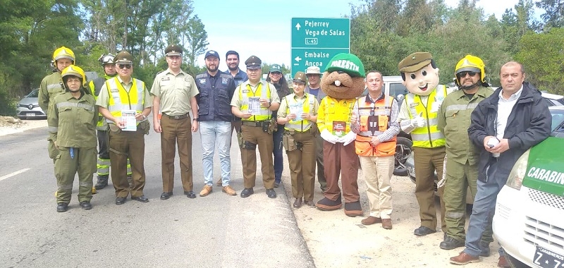 En Puente Tres Arcos de Linares enfatizan Campaña de Prevención  de Incendios Forestales