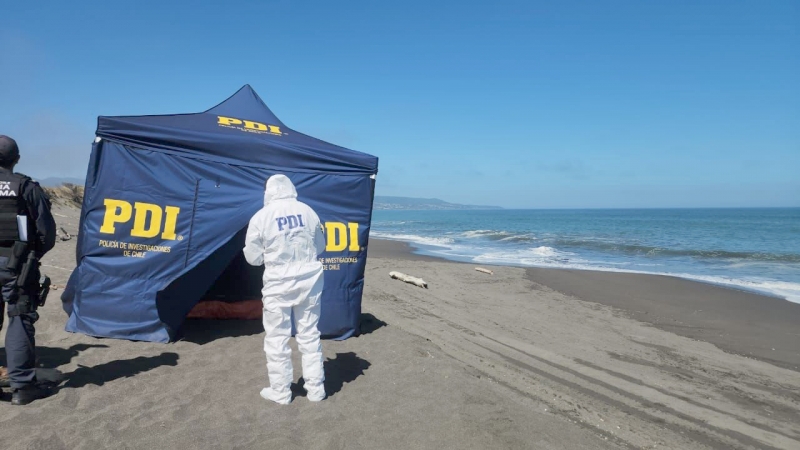 Pelluhue: PDI investiga hallazgo de mujer fallecida en playa Mariscadero