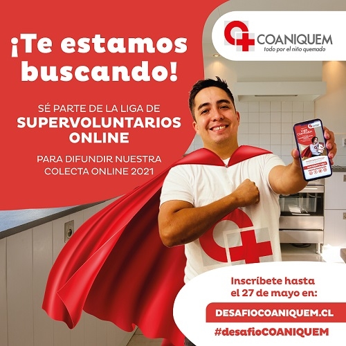 Coaniquem invita a sumarse a su liga de “supervoluntarios online”