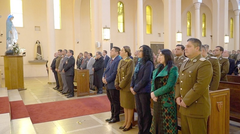 Realizan misa por aniversario 96° de Carabineros de Chile