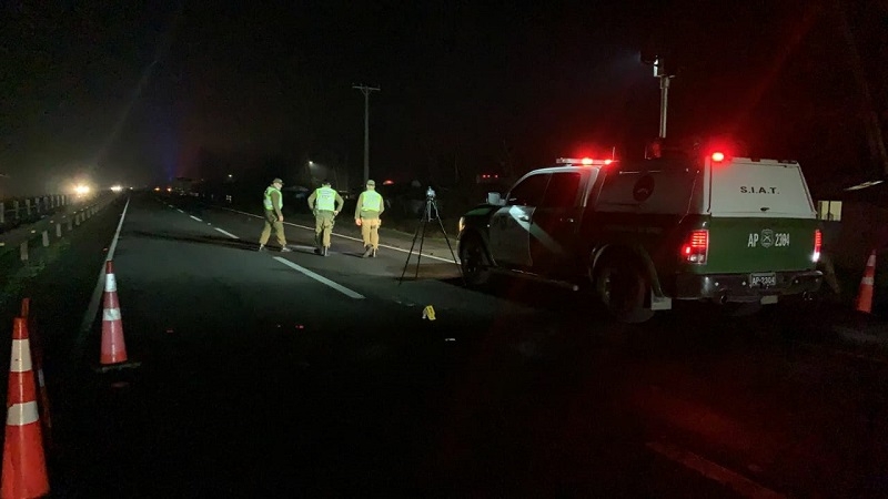 LONGAVÍ: UN MUERTO EN ATROPELLO EN RUTA 5 SUR