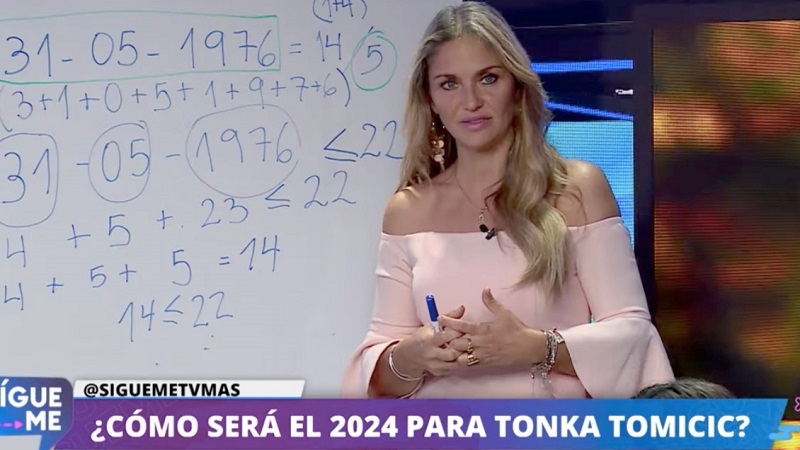 Kenita Larraín pronostica el 2024 de Tonka Tomicic: "Tiene que tener mucho cuidado"