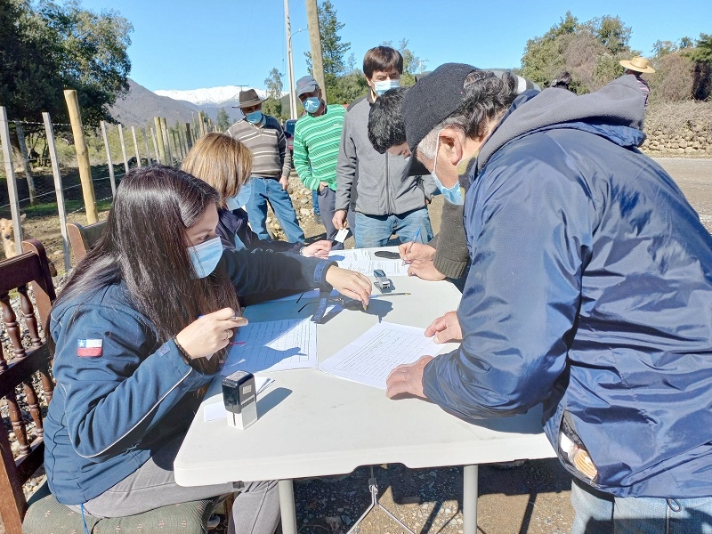 INDAP entregó alimentación animal a pequeños ganaderos de la precordillera de Linares