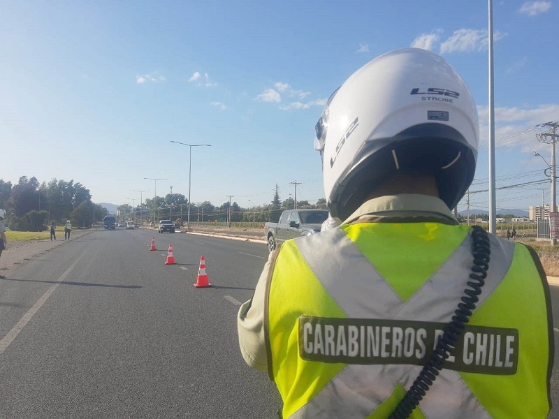 Carabineros del Maule proyecta que más de 200 mil vehículos se desplacen por la ruta 5 sur