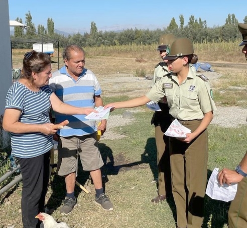 Linares: Carabineros entrega recomendaciones preventivas contra la gripe aviar