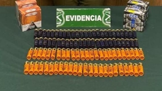 Carabineros de Talca detuvo a sujeto por porte y tenencia ilegal de munición