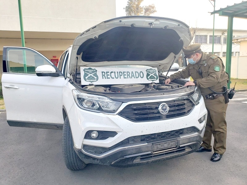 San Javier: Carabineros recuperó vehículo que mantenía encargo por robo desde Pudahuel