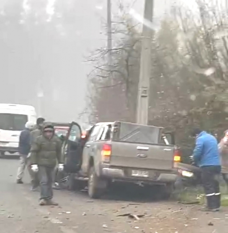 Un lesionado en colisión de vehículos en Ruta Linares - Yerbas Buenas