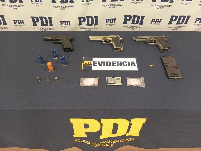  PDI detuvo a sujeto por infracción a la Ley de Armas en Linares